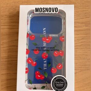 Cherry Design iPhone 17 Pro Case - Clear